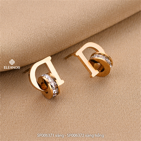  Bông tai - SP006372 màu vàng hồng 