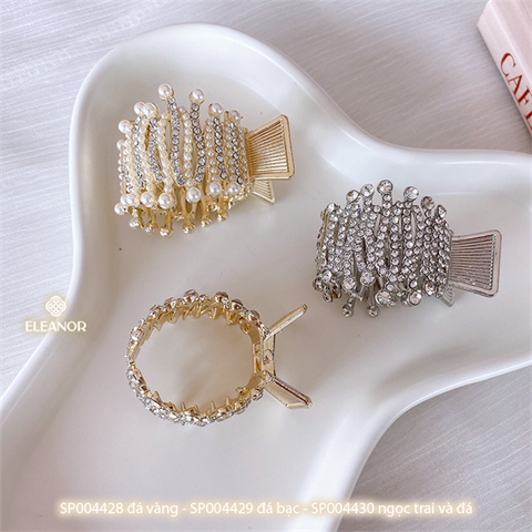 PKT kẹp tóc - SP004429 đá bạc 
