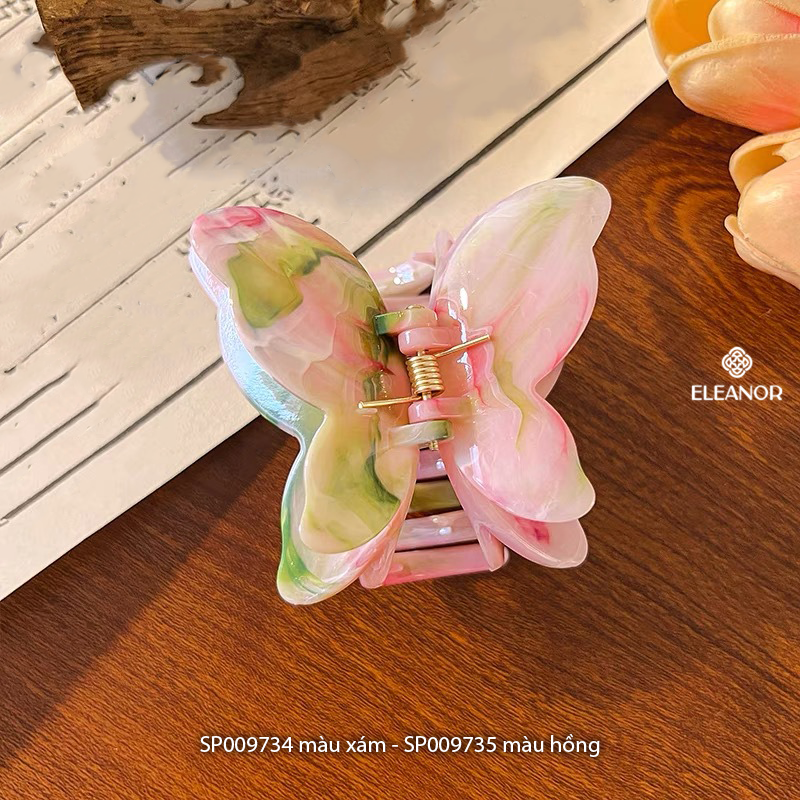  Kẹp tóc - SP009735 bướm màu hồng 