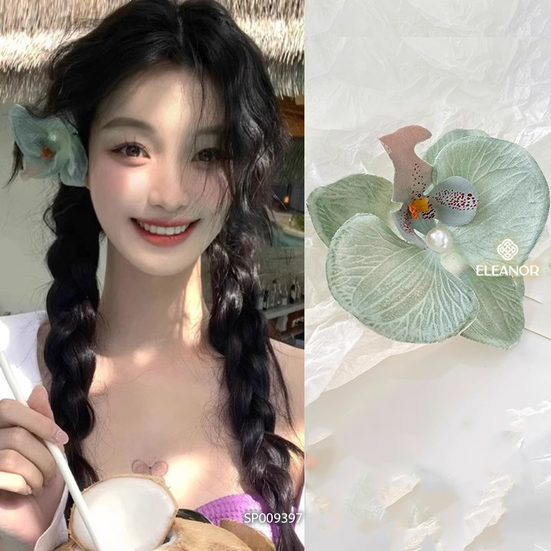  Kẹp tóc - SP009397 màu xanh lá 