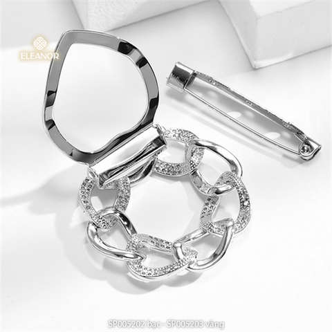  Cài khăn - SP05202 bạc 