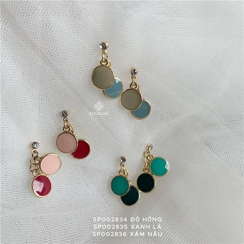  Bông Tai - SP002834 đỏ hồng 