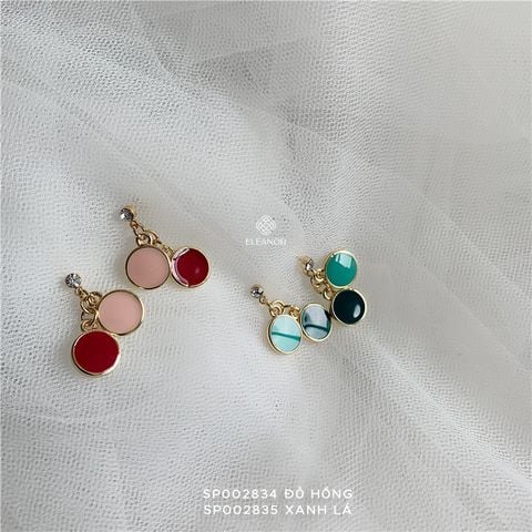  Bông Tai - SP002834 đỏ hồng 