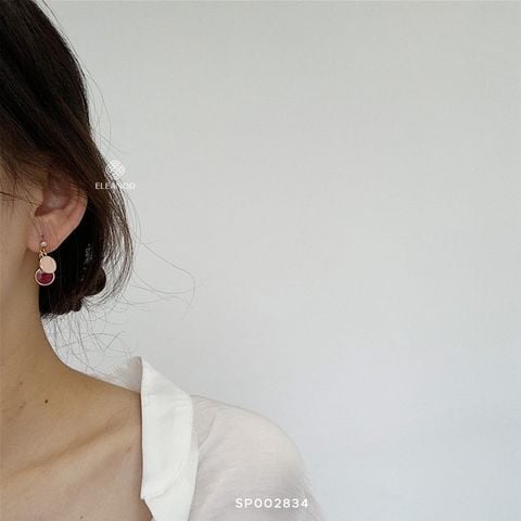  Bông Tai - SP002834 đỏ hồng 