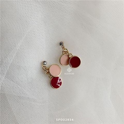  Bông Tai - SP002834 đỏ hồng 