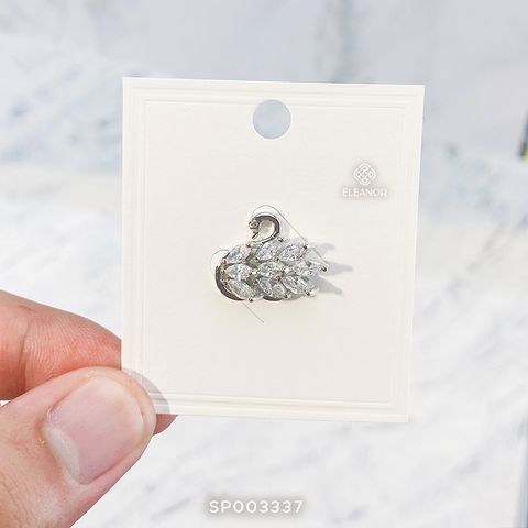  Cài áo - SP003337 thiên nga bạc 