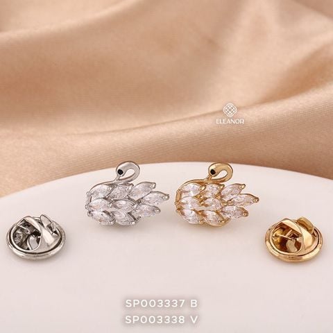  Cài áo - SP003337 thiên nga bạc 