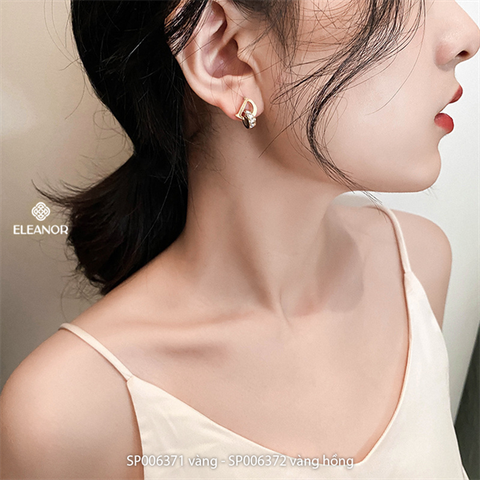  Bông tai - SP006372 màu vàng hồng 