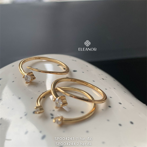  Nhẫn - SP004244 2 hạt đá 