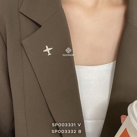 Cài áo - SP003332 bạc máy bay 