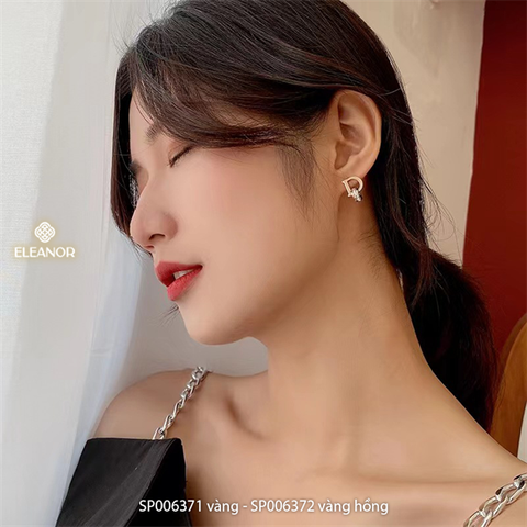  Bông tai - SP006372 màu vàng hồng 