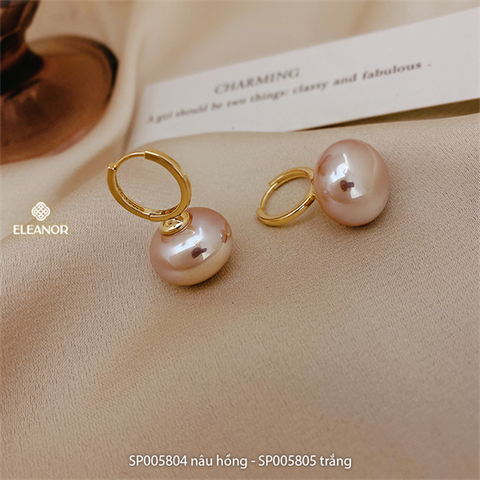  Bông tai - SP005804 nâu hồng 