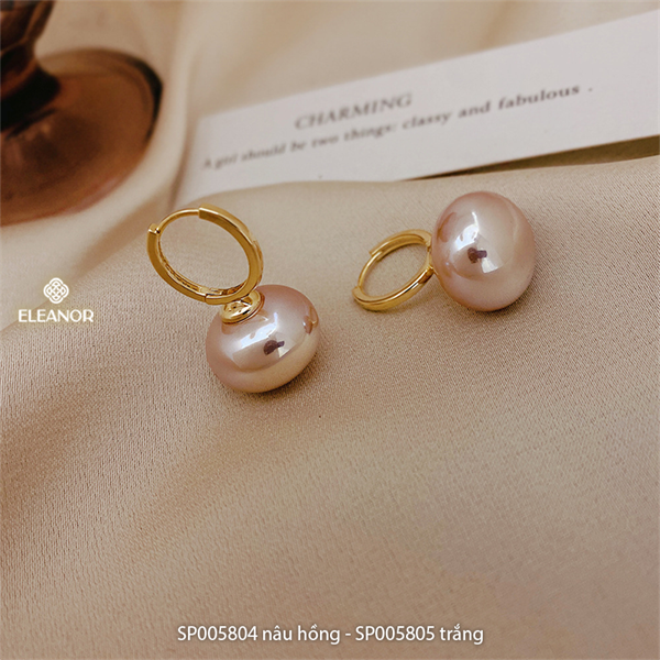  Bông tai - SP005804 nâu hồng 