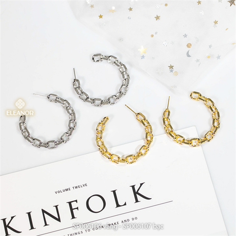  Bông tai - SP006107 màu bạc 