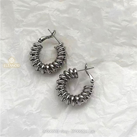  Bông tai - SP006534 màu bạc 
