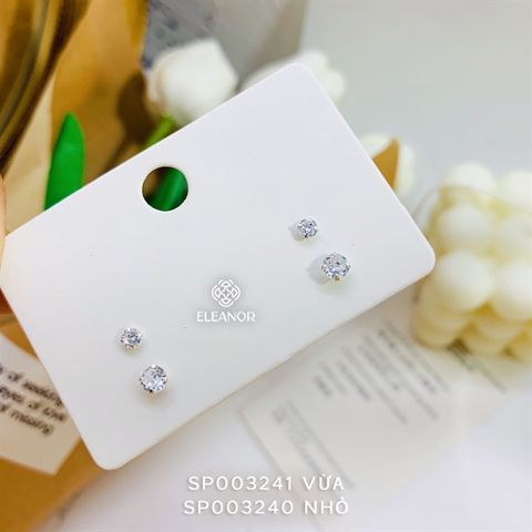  Bông tai - SP003241 - nụ đá Vừa 4mm 