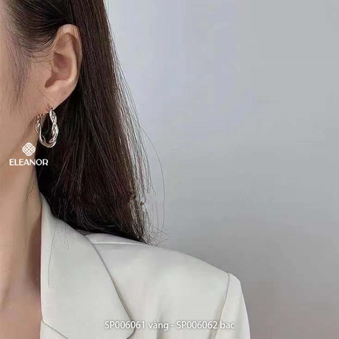  Bông tai - SP006062 màu bạc 