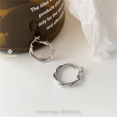  Bông tai - SP006062 màu bạc 