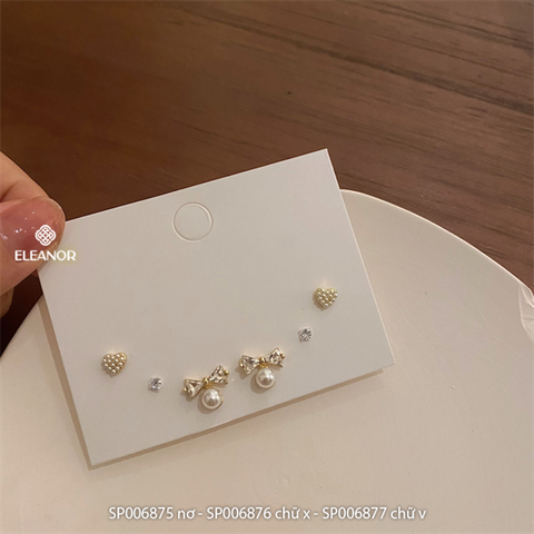  SET bông tai - SP006875 nơ 