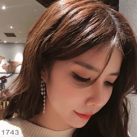  Bông tai - SP001743 trắng 