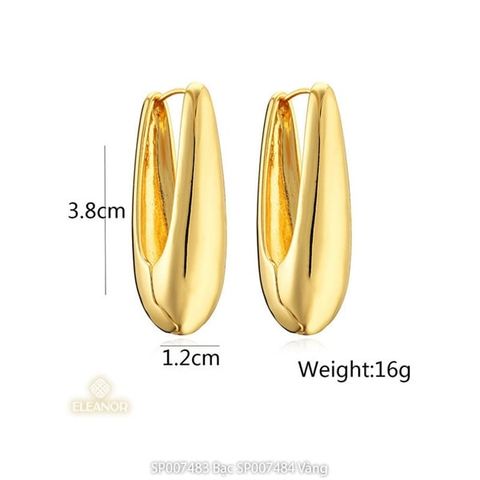  Bông tai - SP007484 Màu Vàng ( Bản to ) 