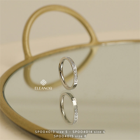  Nhẫn - SP004015 size 8 màu bạc 