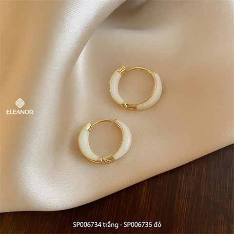  Bông tai - SP006734 trắng 