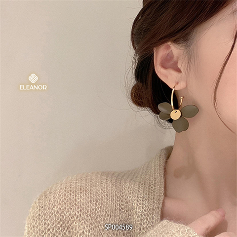  Bông tai - SP004589 đen trắng 