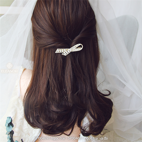 PKT kẹp tóc - SP004690 ngọc trai 