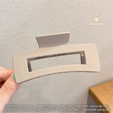  Kẹp tóc - SP003503 vuông kem 