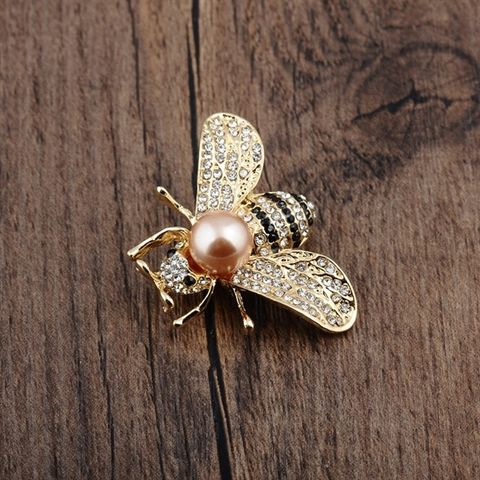  Cài áo - SP003315 hạt ngọc nâu 
