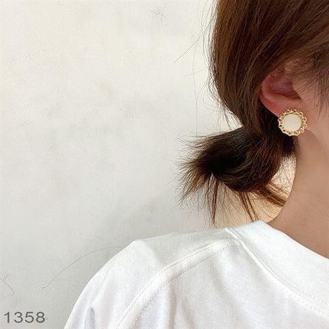  Bông tai - SP001358 trắng 