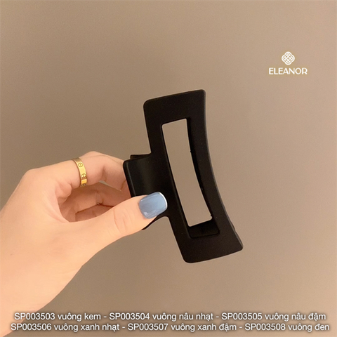  Kẹp tóc - SP003508 vuông đen 