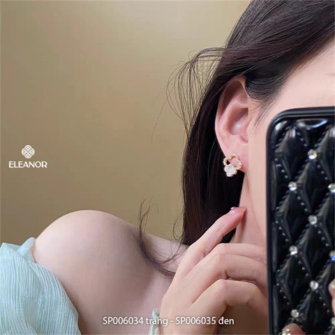  Bông tai - SP006034 trắng 