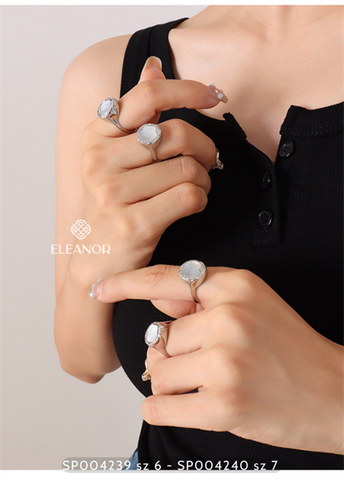  Nhẫn - SP004239 size 6 màu bạc 