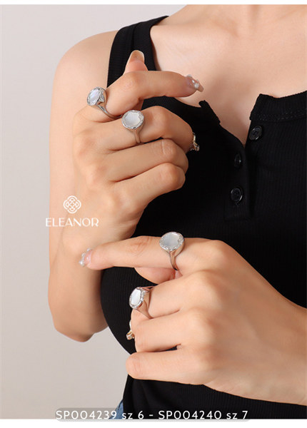  Nhẫn - SP004239 size 6 màu bạc 
