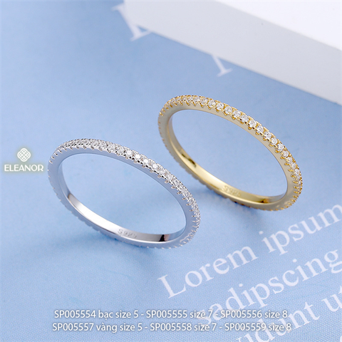  Nhẫn - SP005554 màu bạc size 5 