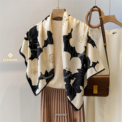  Khăn quàng cổ - SP009907 hoa trắng 