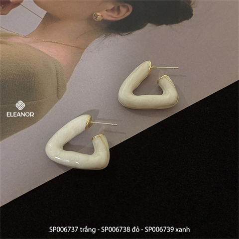  Bông tai - SP006737 trắng 