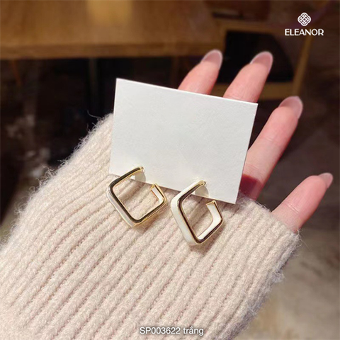  Bông tai - SP003622 trắng 