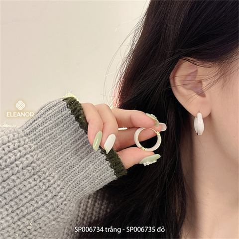  Bông tai - SP006734 trắng 