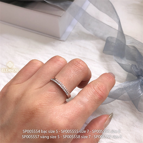  Nhẫn - SP005556 màu bạc size 8 