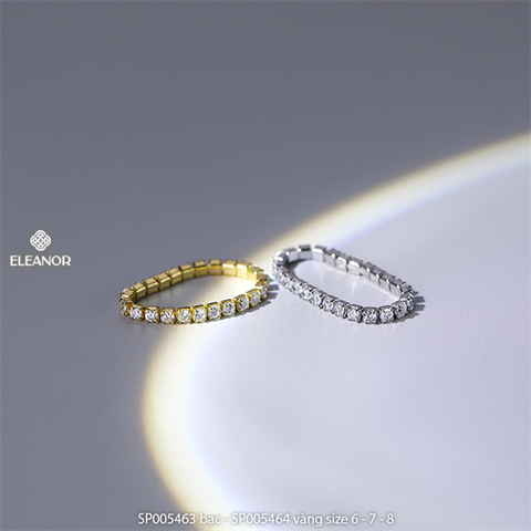  Nhẫn - SP005464 màu bạc size 8 