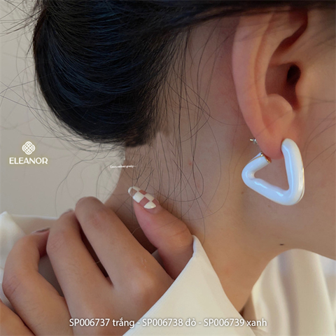  Bông tai - SP006737 trắng 