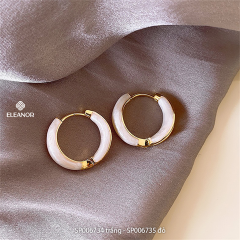  Bông tai - SP006734 trắng 