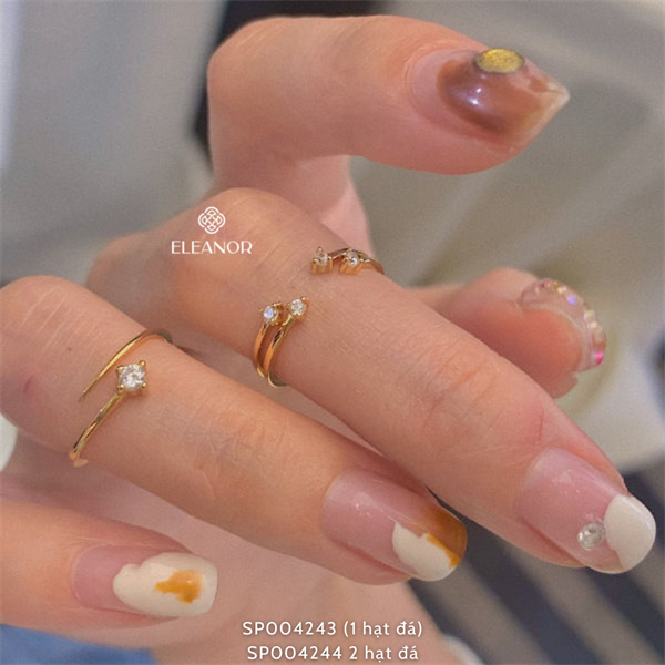  Nhẫn - SP004244 2 hạt đá 