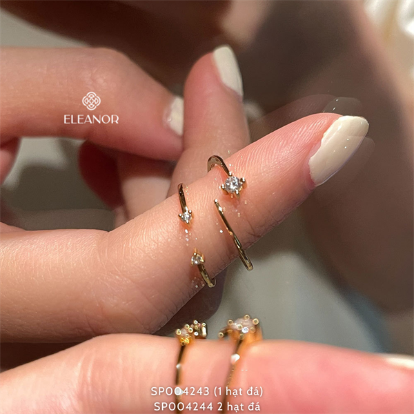  Nhẫn - SP004244 2 hạt đá 