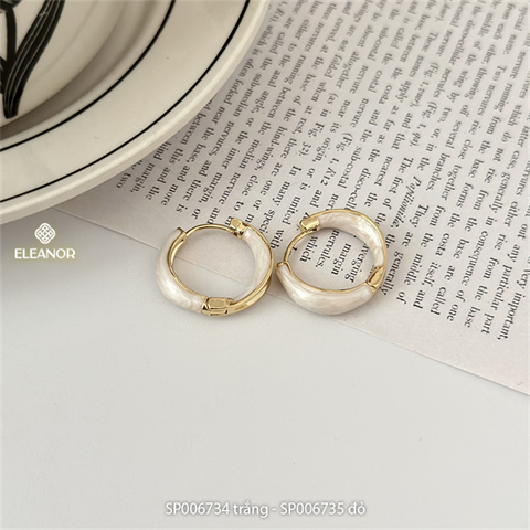  Bông tai - SP006734 trắng 