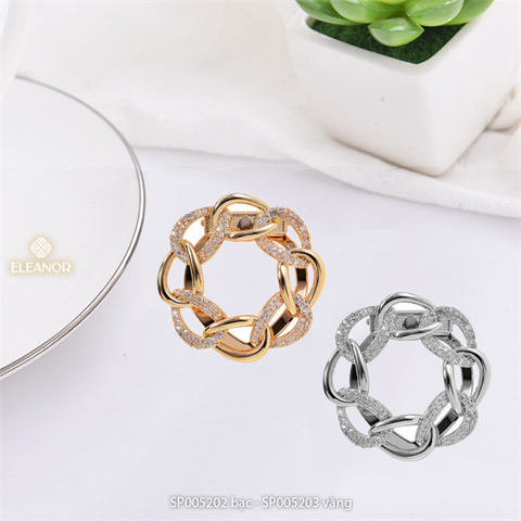  Cài khăn - SP05202 bạc 