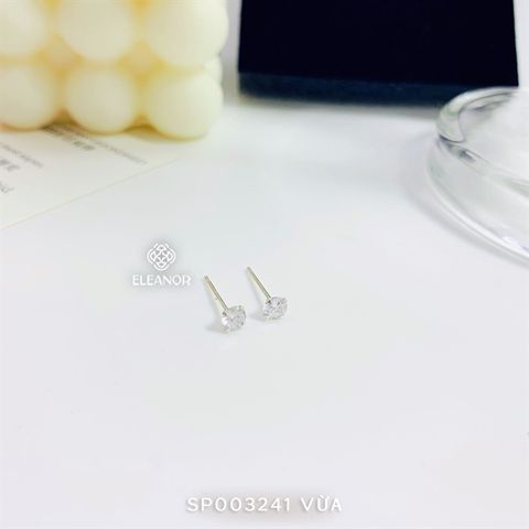  Bông tai - SP003241 - nụ đá Vừa 4mm 